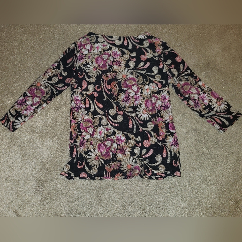 J M Collection Long Sleeve Blouse - Picture 5 of 5